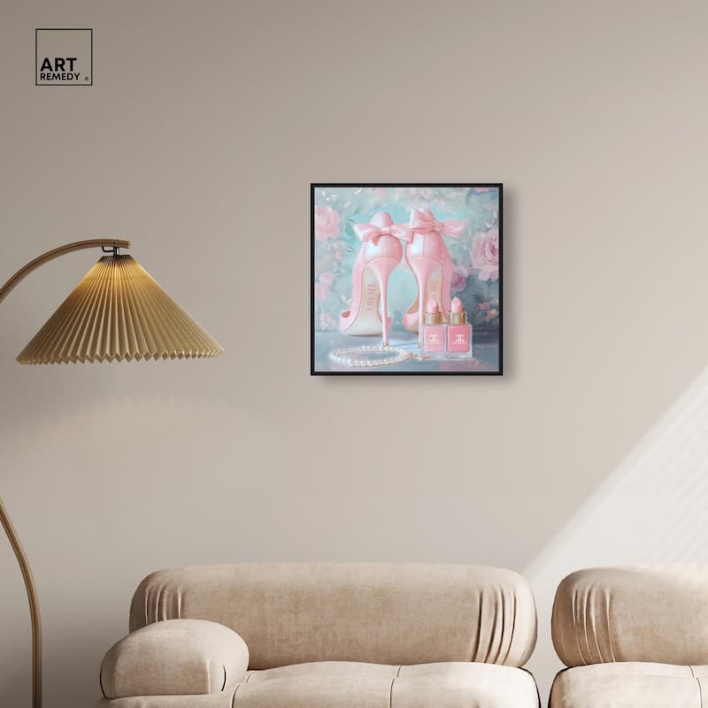Love Dainty Heels Canvas by Art Remedy