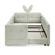 preview thumbnail 23 of 53, Twin Size Upholstered Platform Bed with Headboard,Montessori Bed Frame for Toddlers,Floor Bed