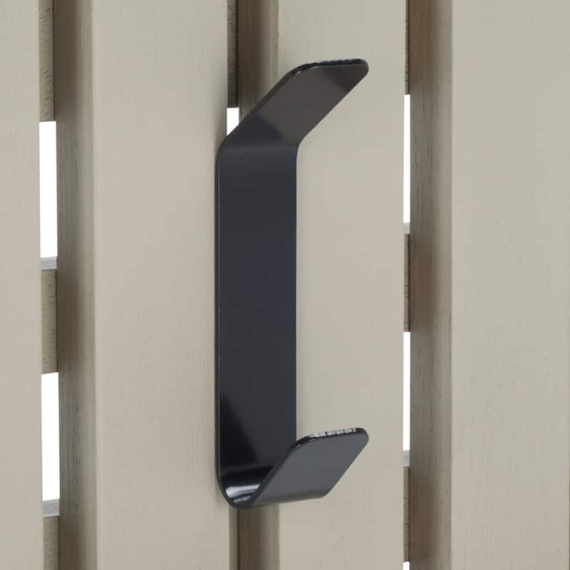 SAFAVIEH Cato 3-Hook Wall Mounted Coat Rack - 19"W x 1"D x 7"H