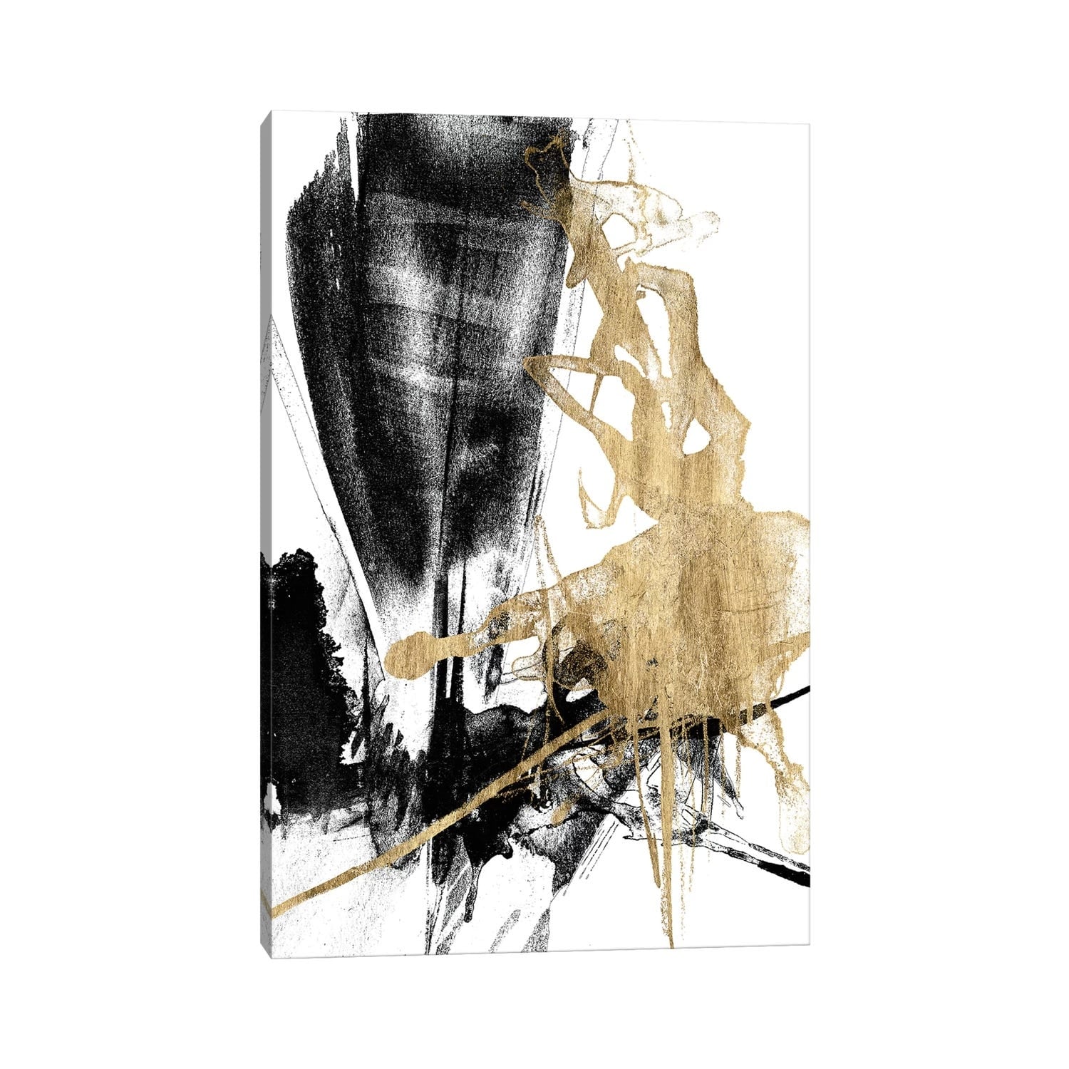 iCanvas "Glam & Black IV" by Jennifer Goldberger Canvas Print