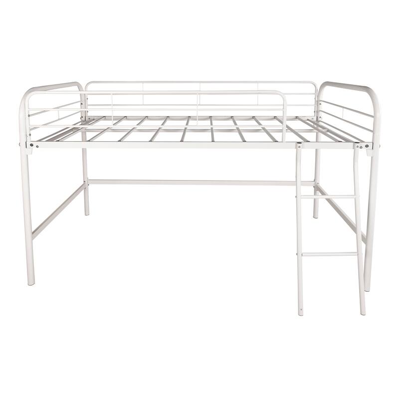 Metal Twin Loft Bed , Twin Size High Loft Bed