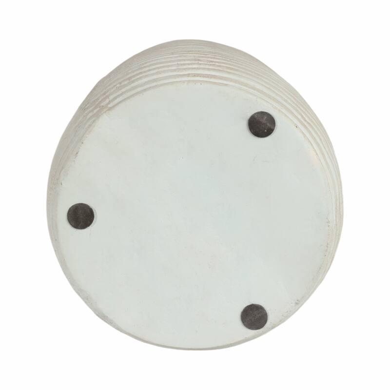 Decorative Modern Ribbed Vase - Teal