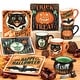 preview thumbnail 7 of 5, Certified International Scaredy Cat 8.5-inch Dessert/Salad Plates, Set of 4 Assorted Designs - 8.5" x 8.5" x 0.75"