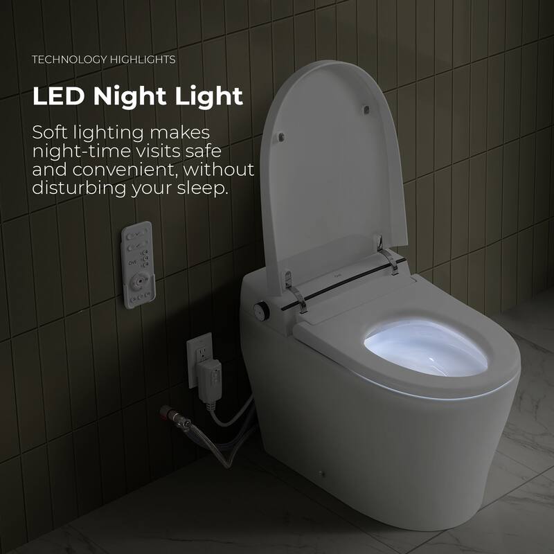 Ove Ella Dual-Flush Smart Bidet Toilet with Built-in Tank