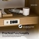 preview thumbnail 12 of 57, Seoul Bath Vanity with White Grain Composite Stone Top without Mirror