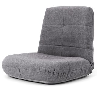 Folding Padded Floor Chair with with Adjustable Backrest for Lounge Meditation or Gaming