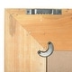 preview thumbnail 5 of 3, Rectangle Wall Mirror with Rattan Detail, Natural