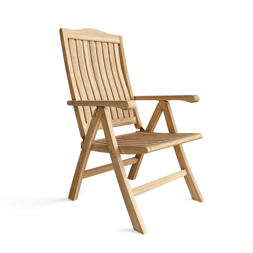 Katana Outdoor Teak Reclining Lounge Chair