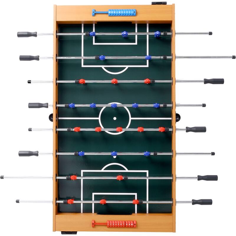 54" Hurricane Foosball Table for Family Game Rooms with Cherry Finish