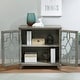 preview thumbnail 1 of 3, Kembel Transitional Grey 29-inch Wood 2-Shelf Hallway Cabinet by Furniture of America Grey