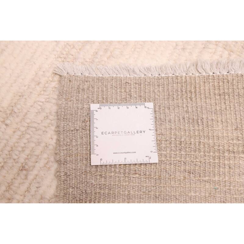 ECARPETGALLERY Hand-knotted Pak Finest Marrakesh Ivory Wool Rug - 7'11 x 10'2