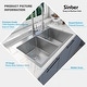 preview thumbnail 4 of 35, Sinber Drop in Double Bowl 304 Stainless Steel Kitchen Sink