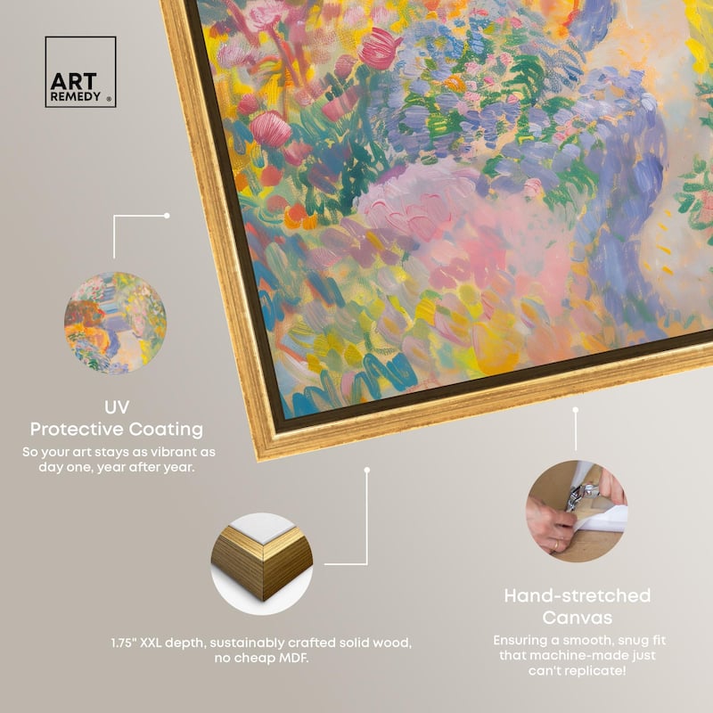 Hues of Happiness II Canvas by Art Remedy