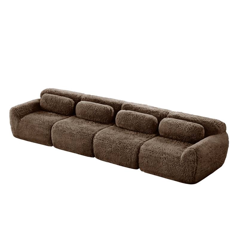 Anmytek Modern Modular Sectional Sofa Compressed Vacuum Packed