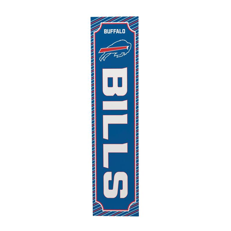 47" Double Sided Seasonal Porch Leaner, Buffalo Bills - 47" x 11.25"