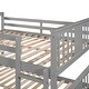 preview thumbnail 8 of 16, Full over Full Bunk Bed, Wood Frame with Headboard, Footboard & Guardrail