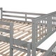 preview thumbnail 17 of 16, Full over Full Wood Bunk Bed with Ladder and Full-Length Guardrail