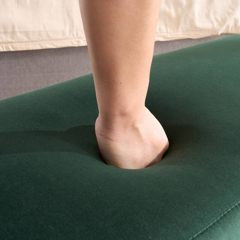 49.2"W Modern Storage Bench,Bedroom Ottoman Bench with Metal Legs