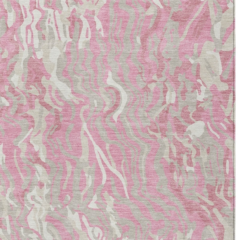 HomeRoots Abstract Transitional Rectangle Outdoor Rug