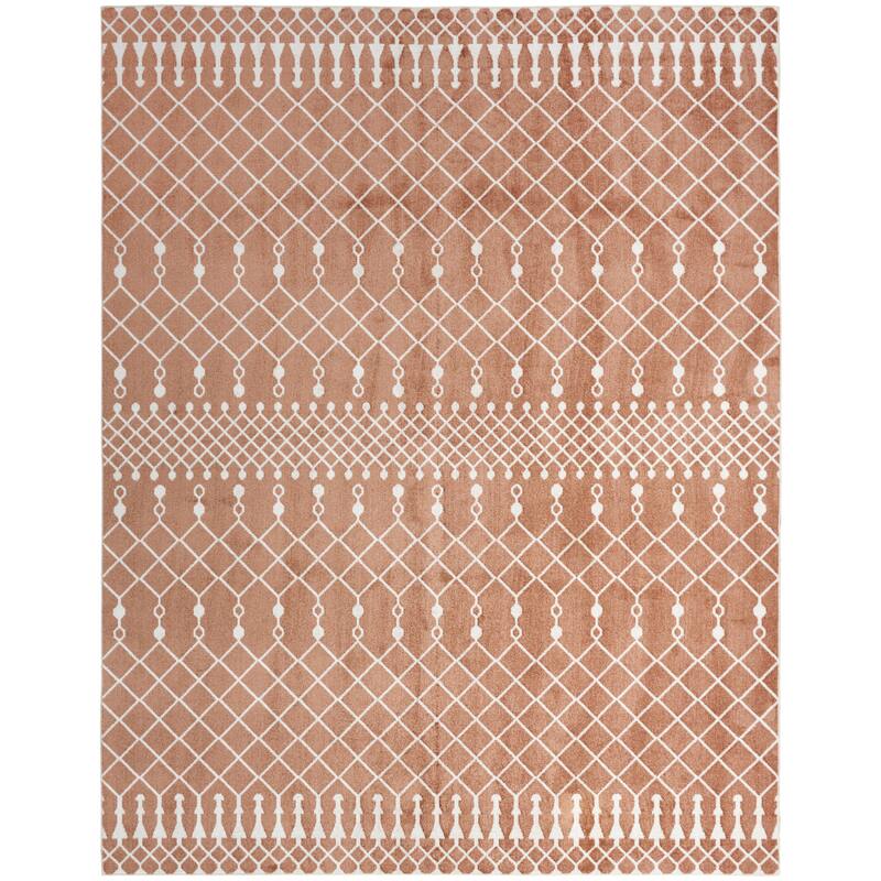 Nourison Astra Machine Washable Moroccan Area Rug - 7' 10" x 10' - Copper - Rectangle