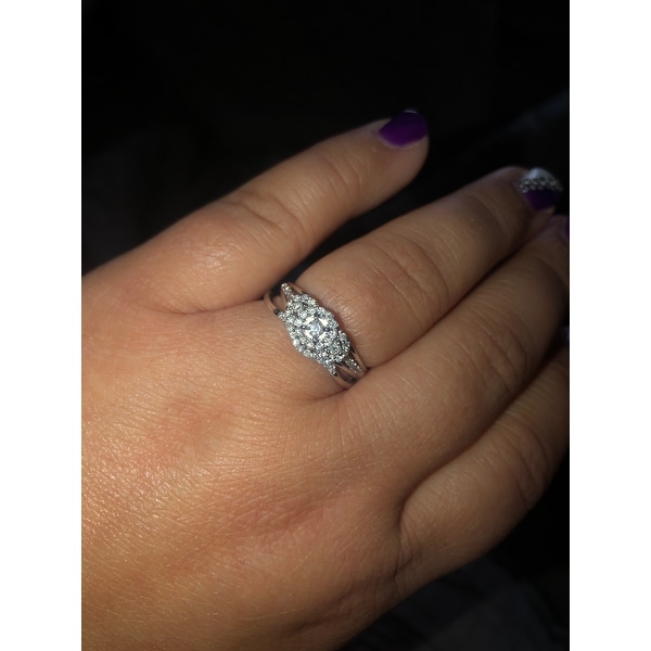 Samaya Jewels 1/2ct Round Diamond 10k White Gold Curved Wedding Band Anniversary Ring Samaya Jewels 1/2ct Round Diamond 10k White Gold Curved Wedding Band Anniversary Ring