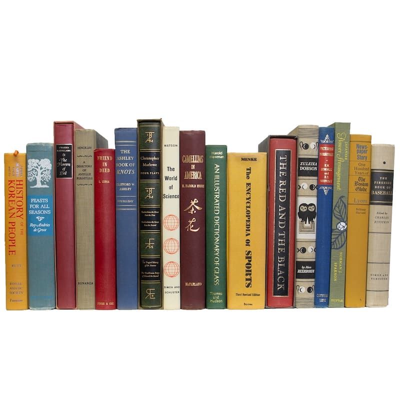 Books Decorative Accessories: Vintage Oversized Mix Color By The Foot