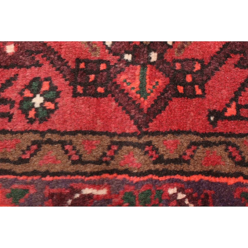 ECARPETGALLERY Hand-knotted Andelz Red Wool Rug - 4'2 x 6'5