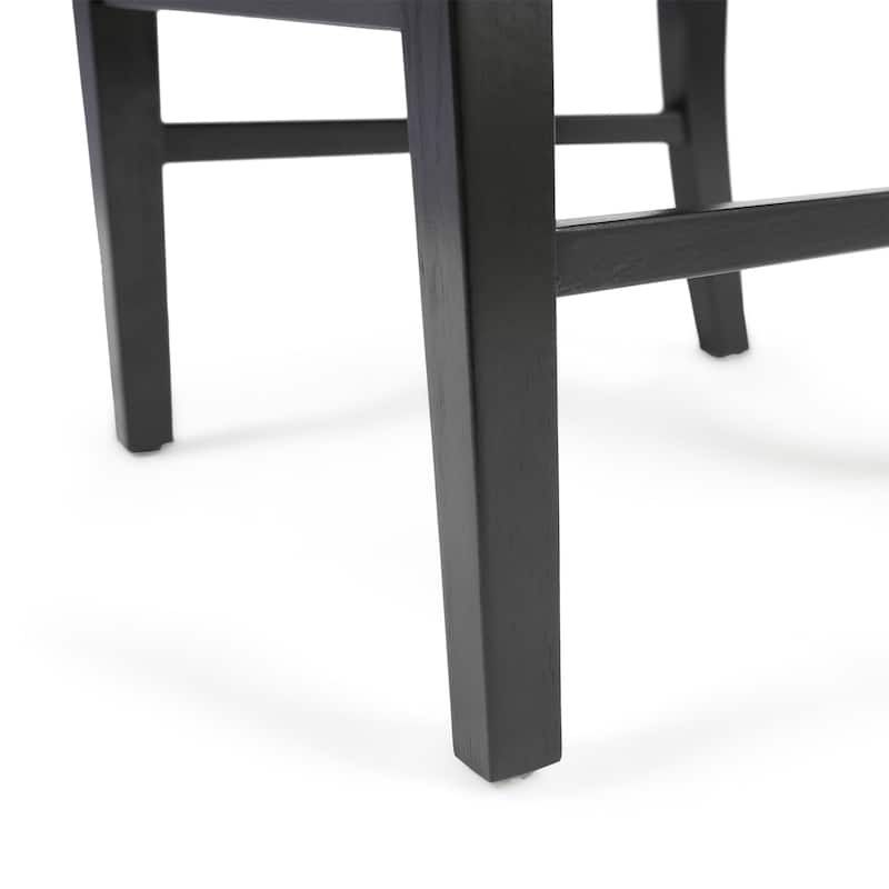 Country Set of 2 Dining Chairs with X-shaped Back, Solid Wood Frame for Dining Room Living Room Balcony and Patio