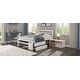 preview thumbnail 15 of 43, Full Size Wood Platform Bed with Removable Shelves, 2-Storage Drawers, White