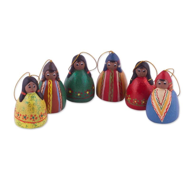 Handmade Ceramic ornaments, Enchanting Bells (Peru)
