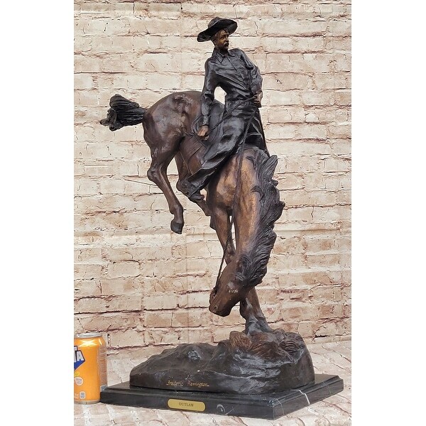 Outlaw By Frederic Remington Western Cowboy Imitative Horseback