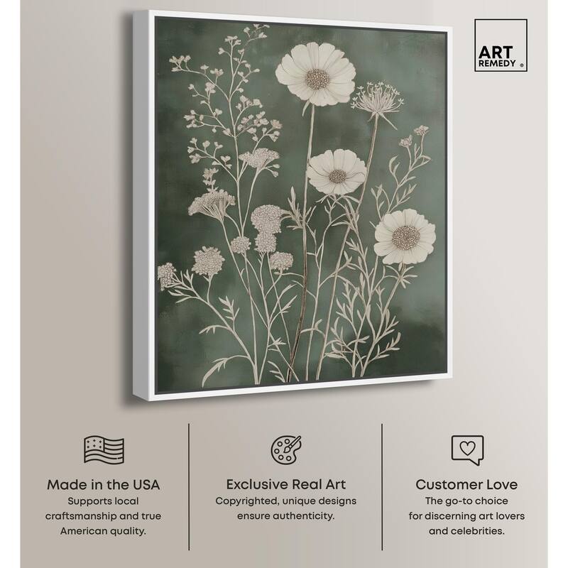 Airy Green Garden Canvas by Art Remedy