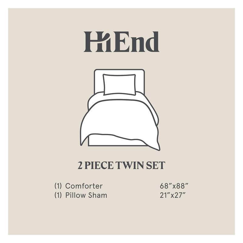 Indigo Hill by HiEnd Accents Estelle Velvet Solid Fluffy Bedding 3 Piece Comforter with Pillow Shams