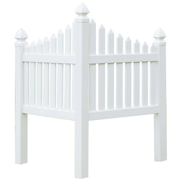 Outdoor Vinyl Corner Edge Gate for Garden Lawn Fence Yard ...