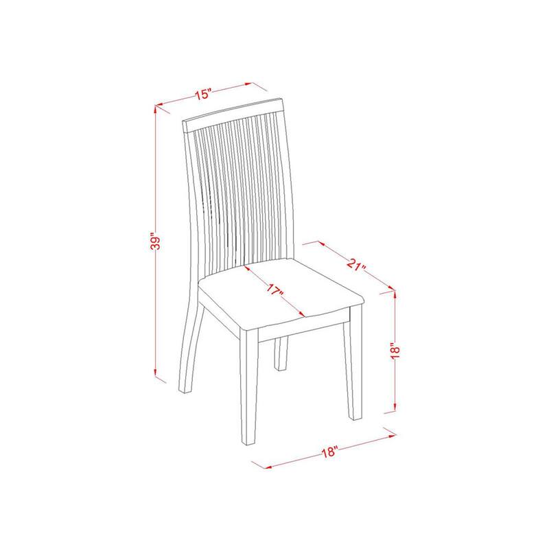 HomeStock 5-Piece Buttermilk and Cherry Finish Solid Wood Top Dining table with 4 Chairs with Lattice Back