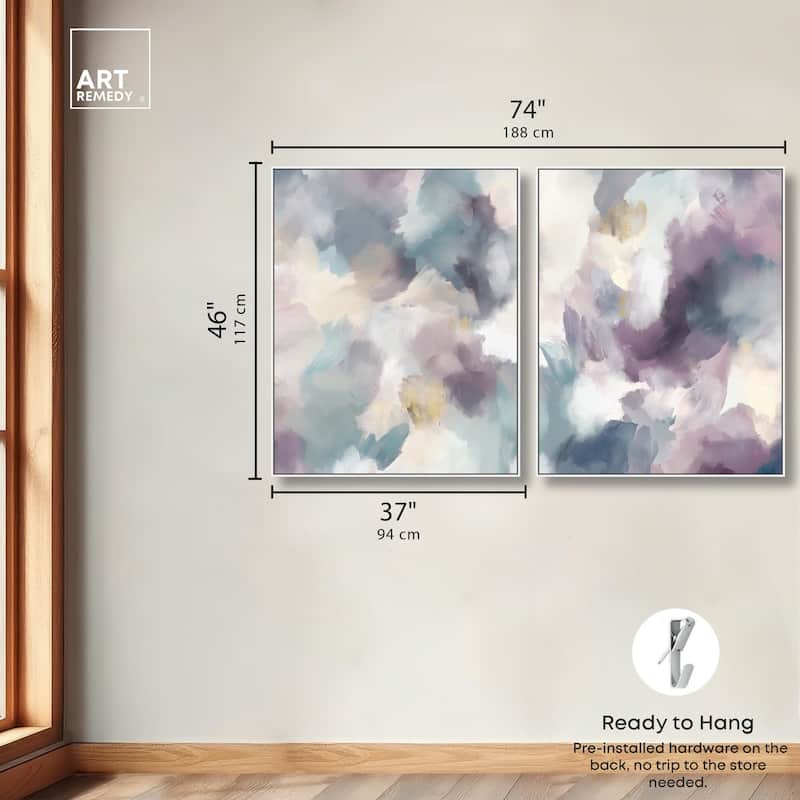 Golden Reflections Canvas Set of 2 by Art Remedy