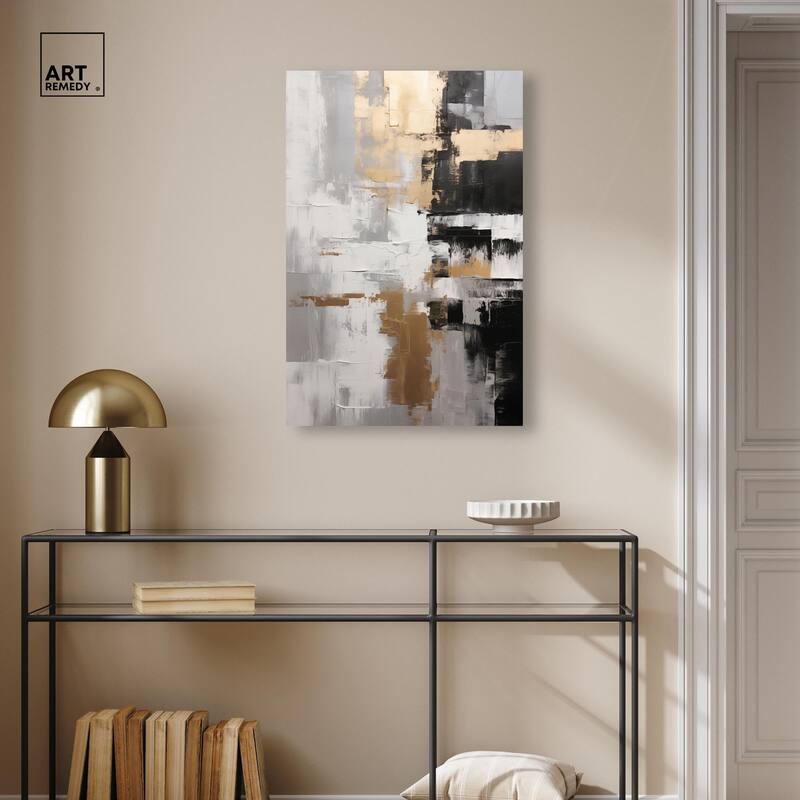 Nocturnal Alloy Canvas by Art Remedy, Gallery Wrapped