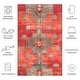 preview thumbnail 10 of 15, SAFAVIEH Tucson Bhagvati Transitional Machine Washable Rug 4' x 6' - Rust/Green - Rectangle
