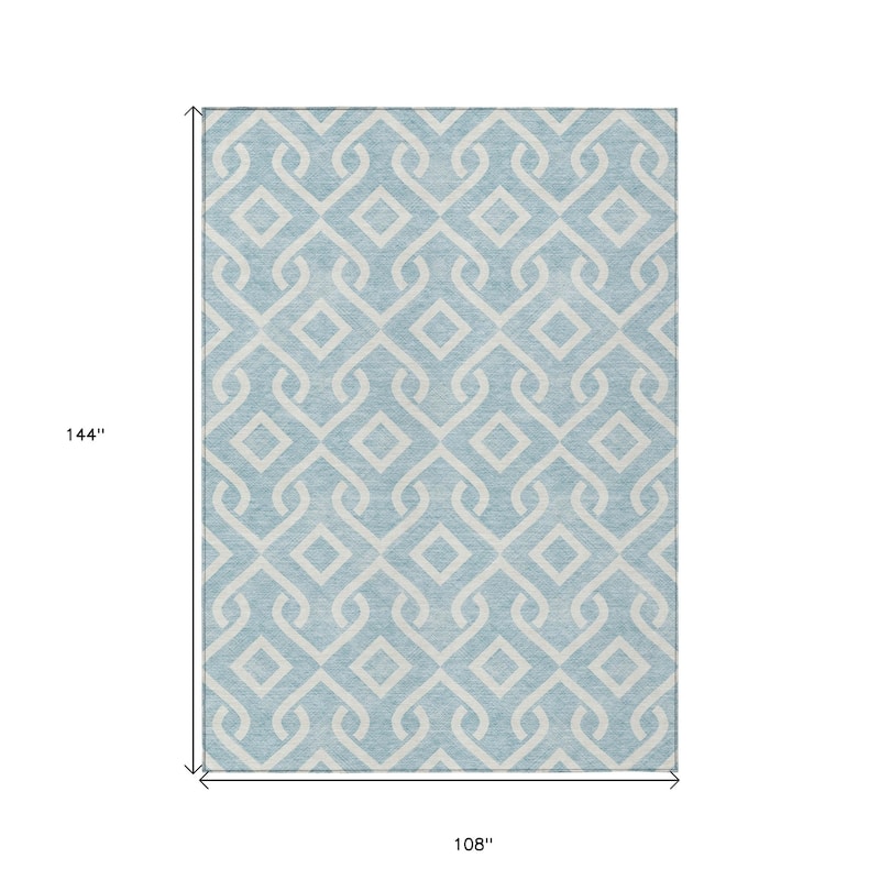 HomeRoots Geometric Transitional Rectangle Outdoor Rug