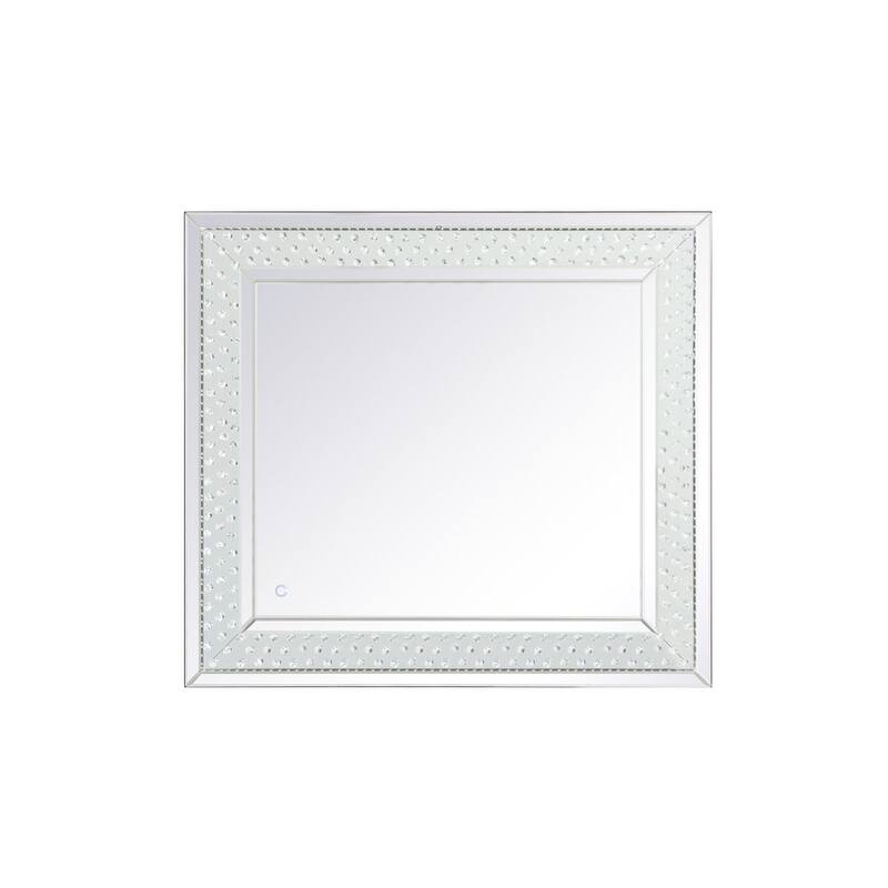 River LED Crystal Mirror - Clear