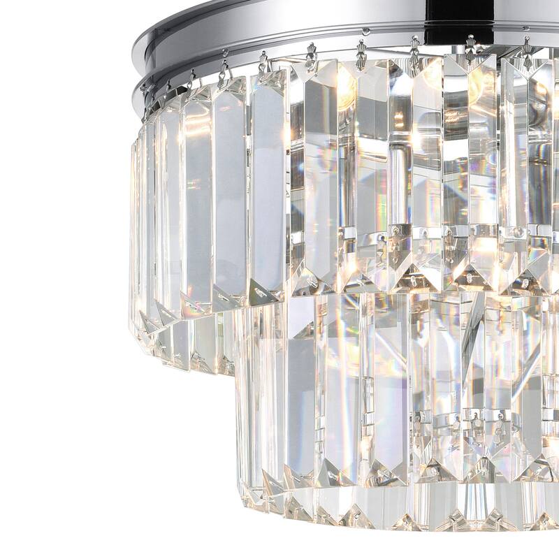 Weiss 5 Light Down Mini Chandelier With Chrome Finish
