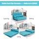 preview thumbnail 11 of 61, Costway Foldable Floor Sofa Bed 6-Position Adjustable Lounge Couch