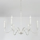 preview thumbnail 3 of 4, Demi 6-light Winter White Chandelier