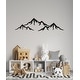 preview thumbnail 10 of 15, Mountains Wall Decal Nursery Decor. 7 tall x 22 wide inches - Black