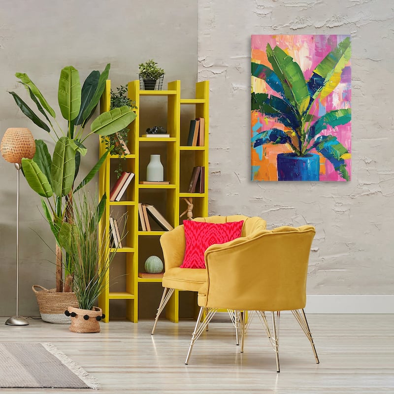 Stupell Modern Bright House Plant Canvas Wall Art Design By LSR Design Studio