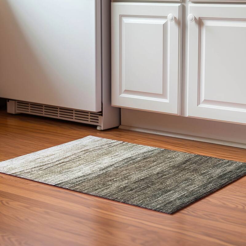 Premium Washable Super Soft Chunky Ombre Mayfield Rug - Brown - 1' 8" x 2' 6"