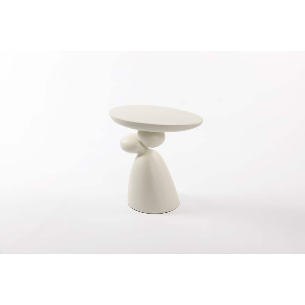 Lucky Stone End Table, Fiberglass Side Table, Modern Minimalist Corner Table