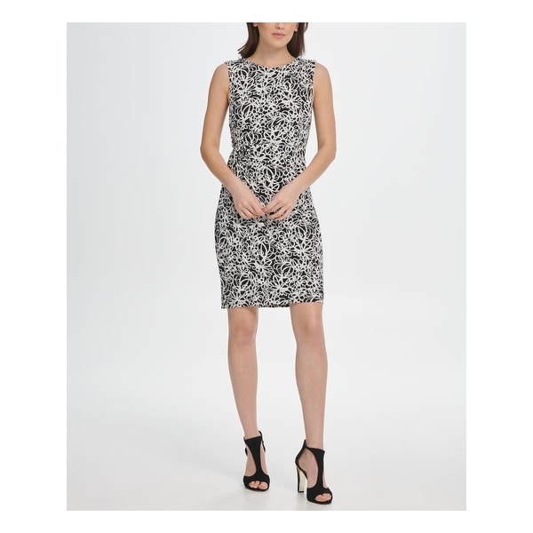 dkny black sleeveless dress