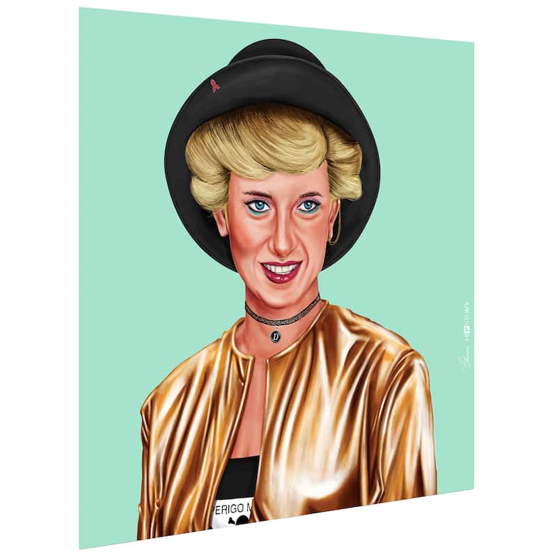 Empire Art Direct Hip Princes Diana Printed Tempered Glass Wall Art - Multi-Color
