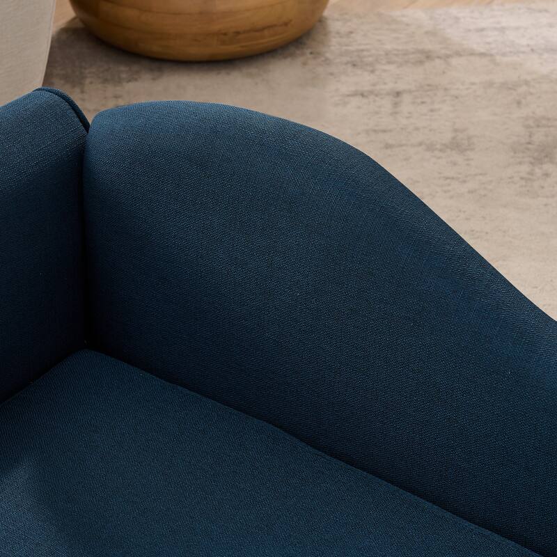 Oversized Pet Sofa, Elegant Modern Linen Fabric Elevated Dog Sofa Bed, Oversized Rectangular Pet Bed with Backrest & Armrest